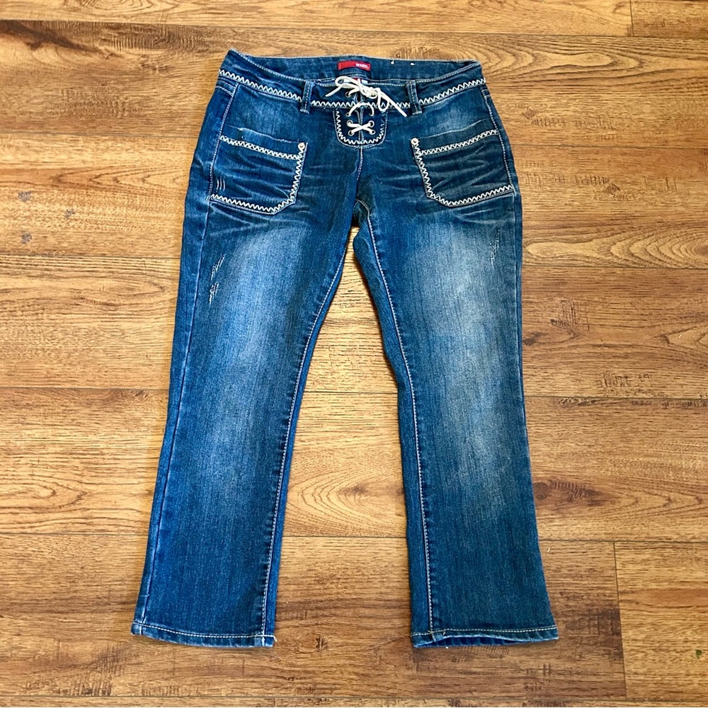 Low Rise Capri Jeans Bongo Y2k Vintage